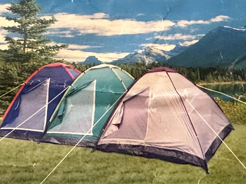 Cort Camping 3 persoane- folosit o singura data